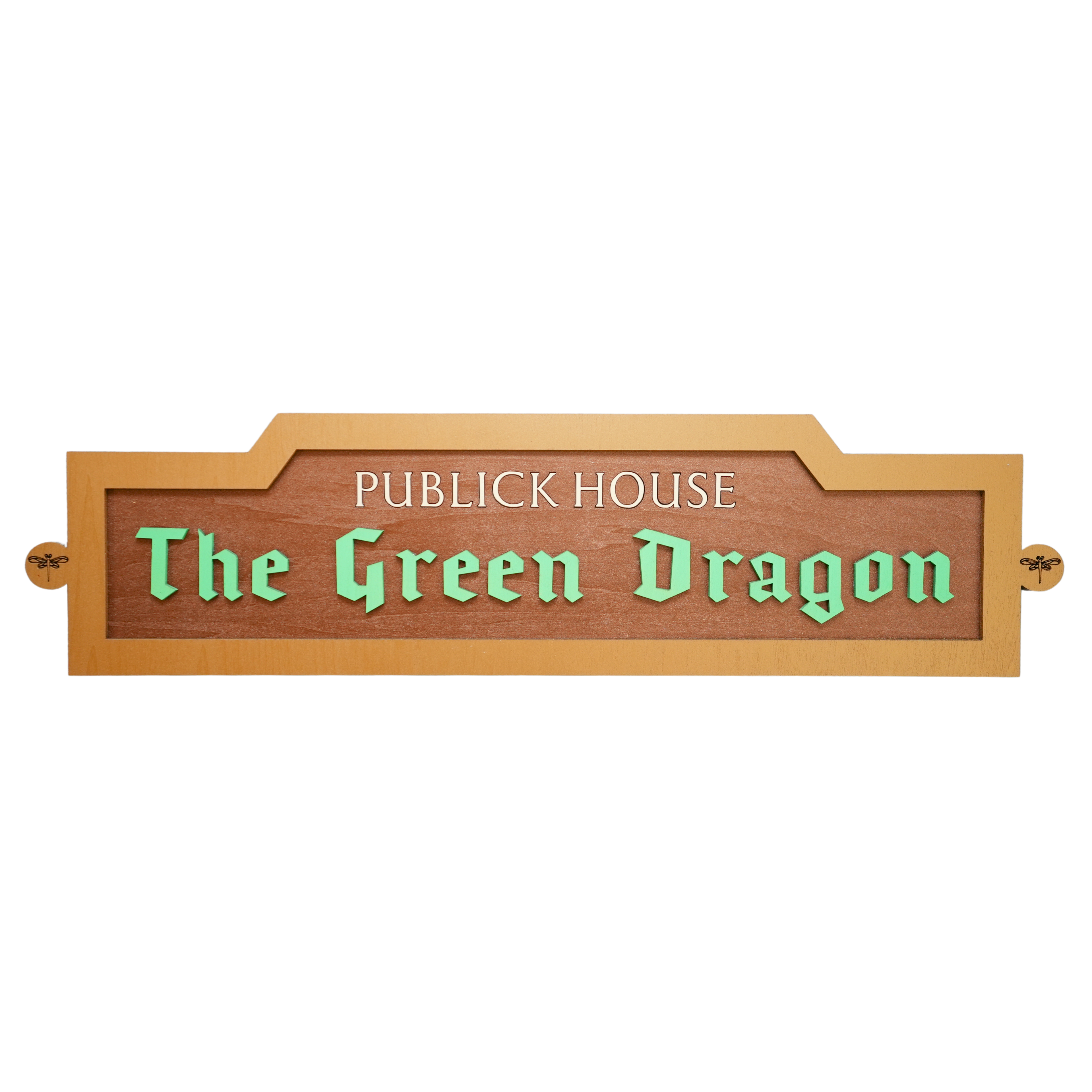 The Green Dragon From Mr. Toad's Wild Ride Inspired Wall Sign