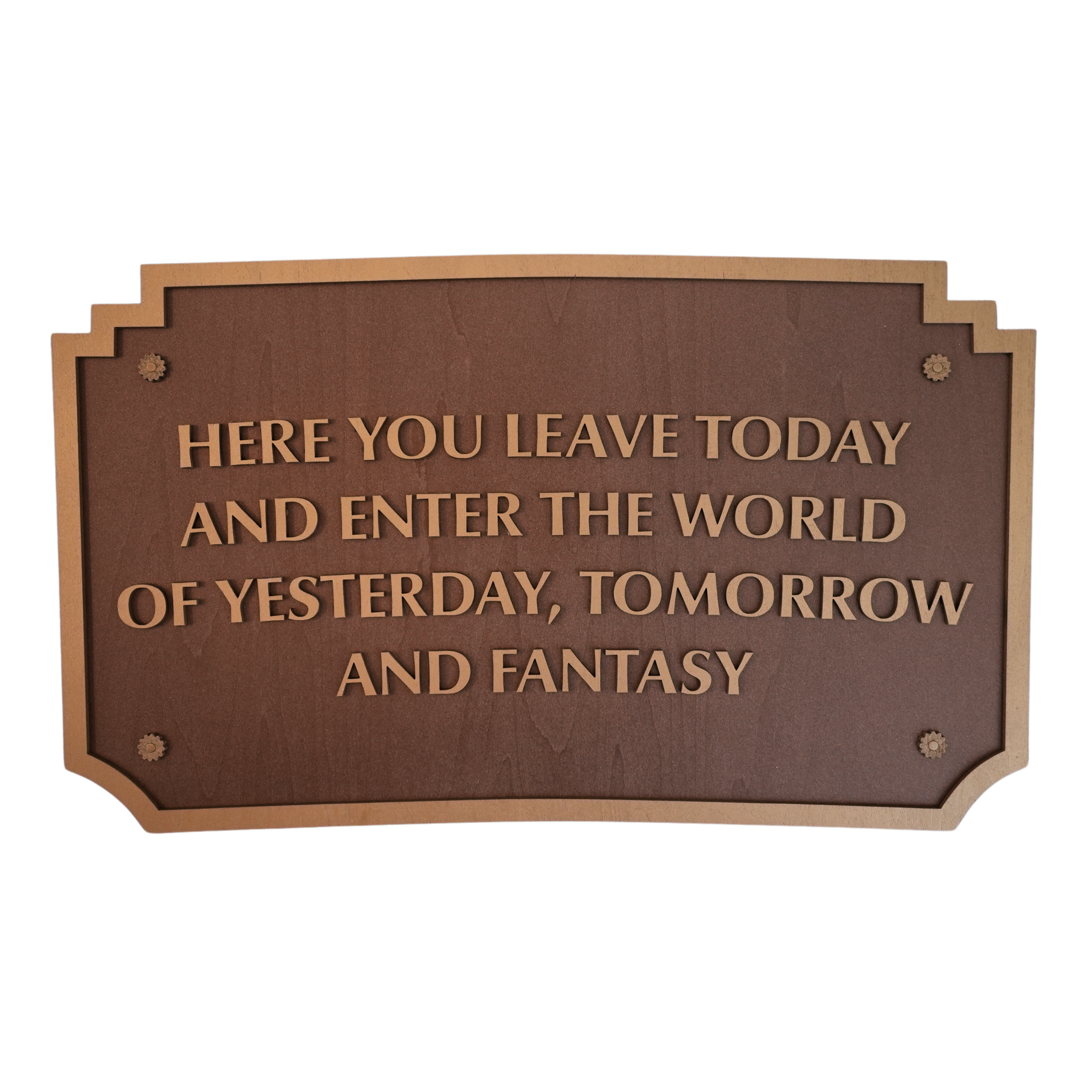 Disneyland 18" Welcome Plaque Inspired Wall Sign