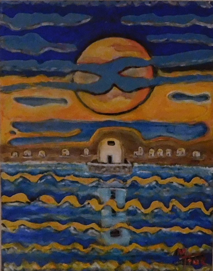 "Sunset over Villa del Playa" 