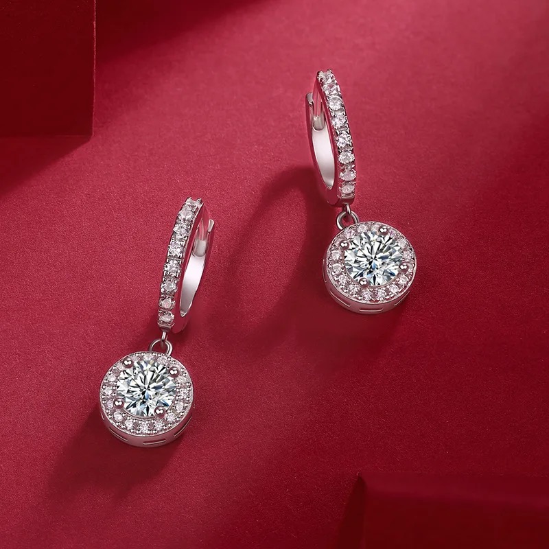 Boucles d'oreilles pendantes célestes 