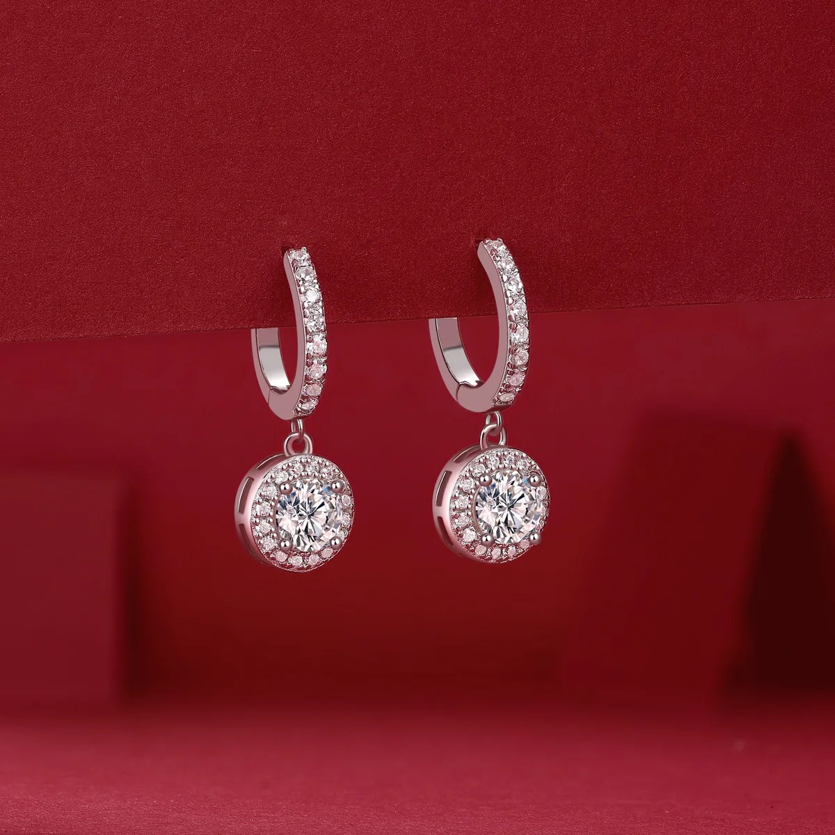 Boucles d'oreilles pendantes célestes 