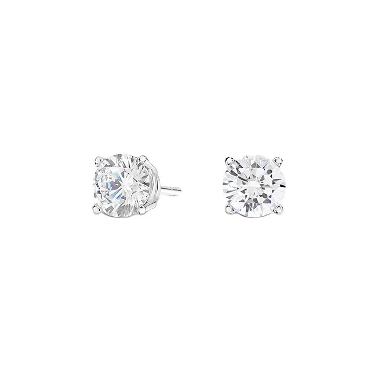 Clous d’oreilles éclat minimaliste 4 griffes
