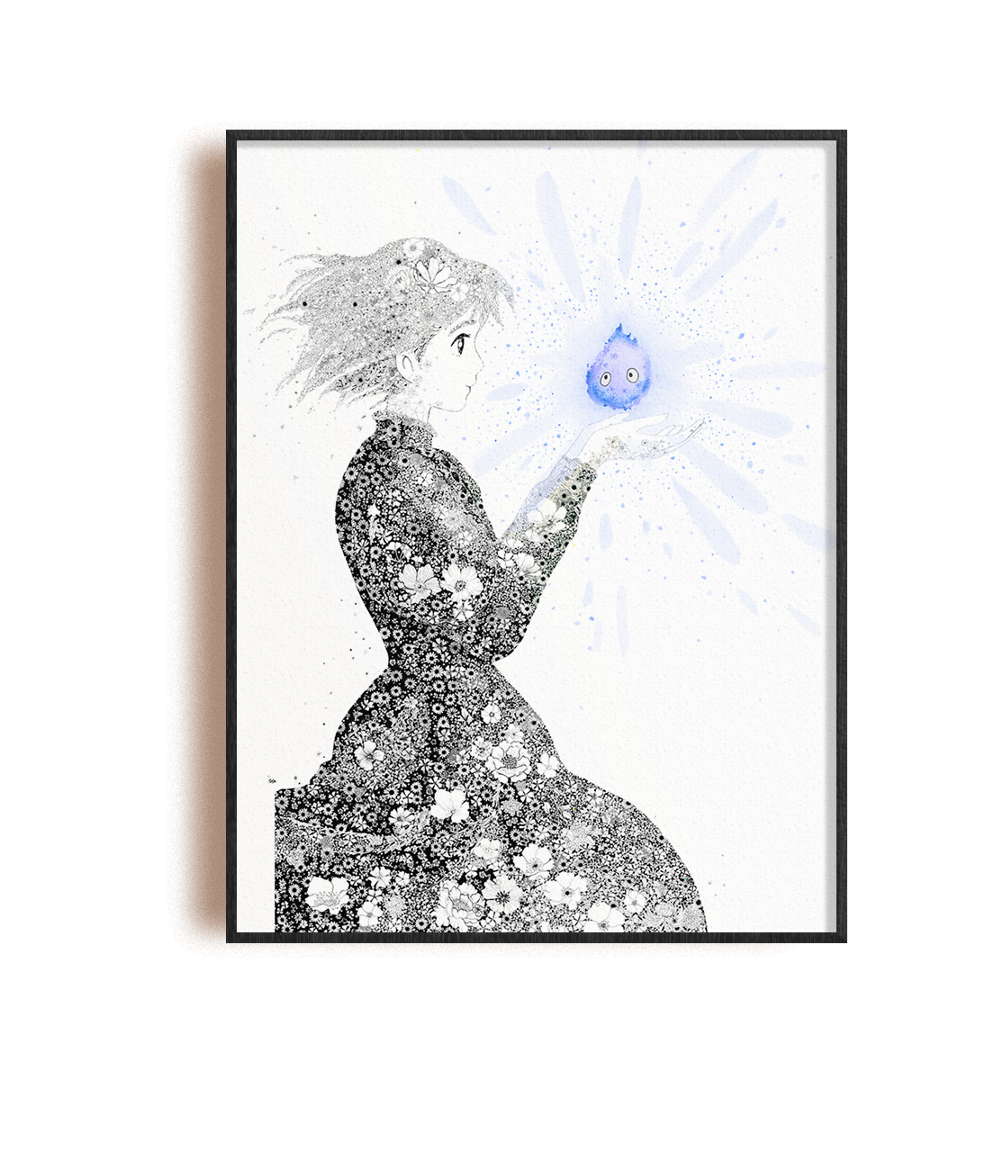 Sophie aux fleurs bleues
