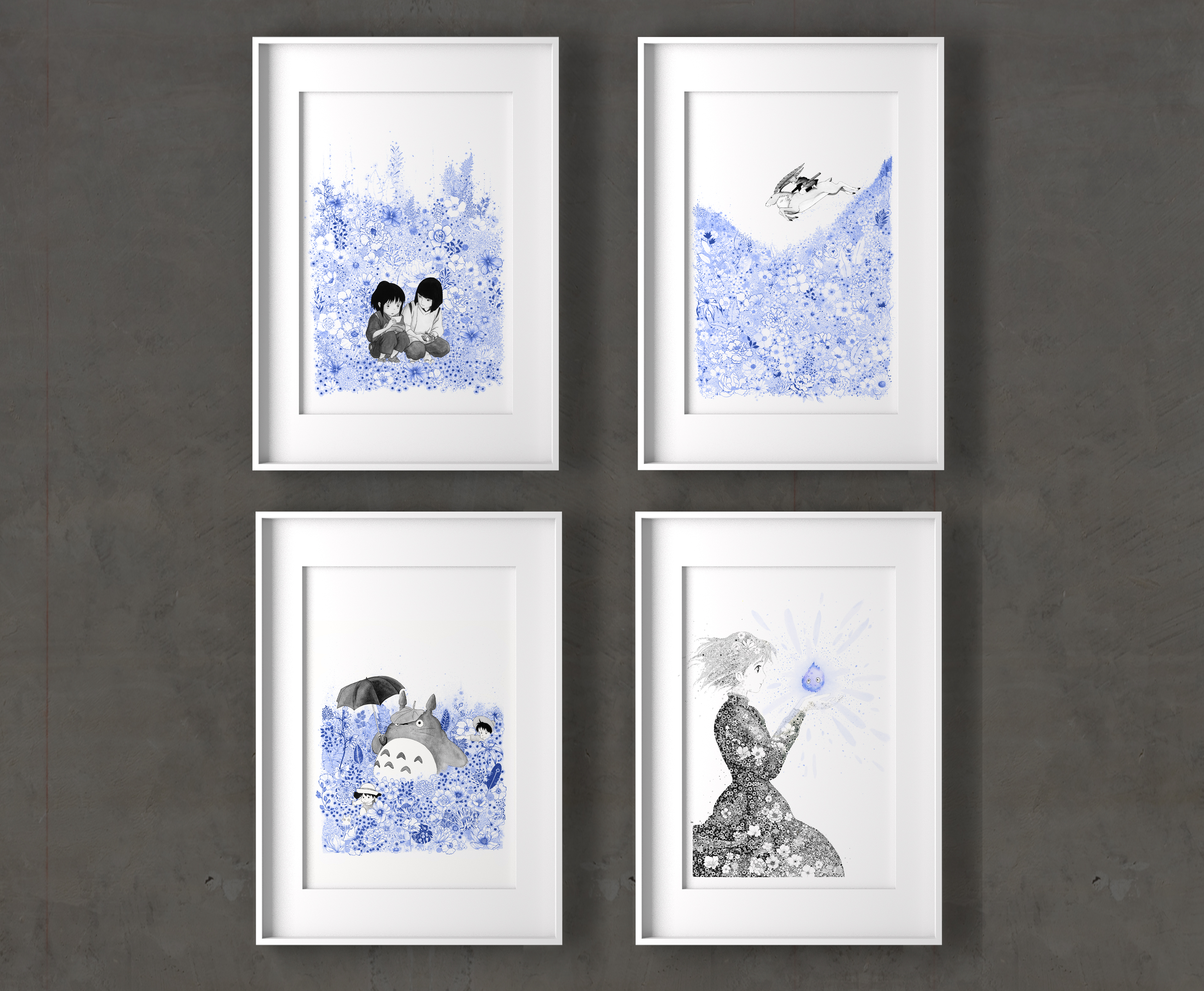 Mononoké aux fleurs bleues