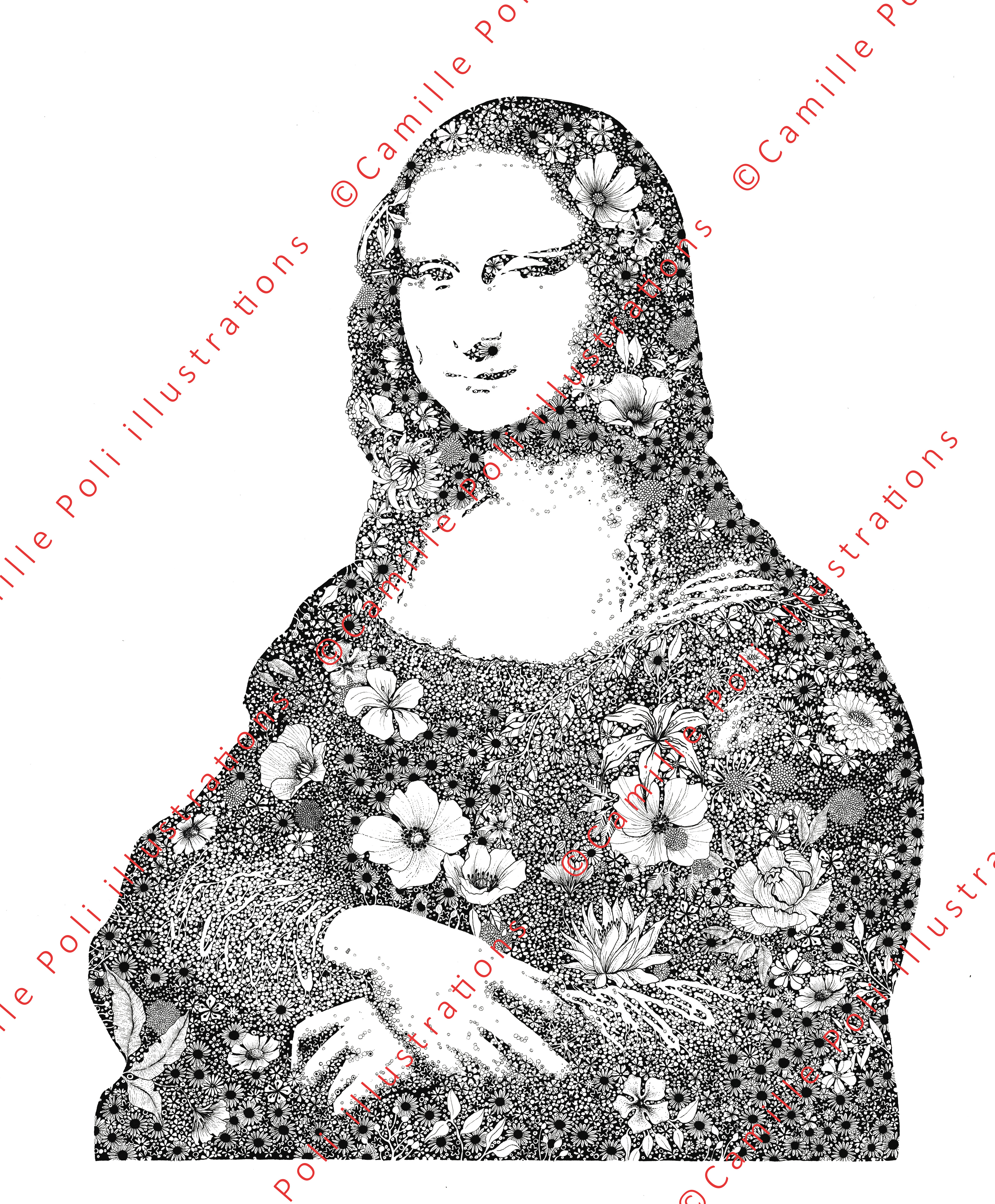 Mona en fleurs