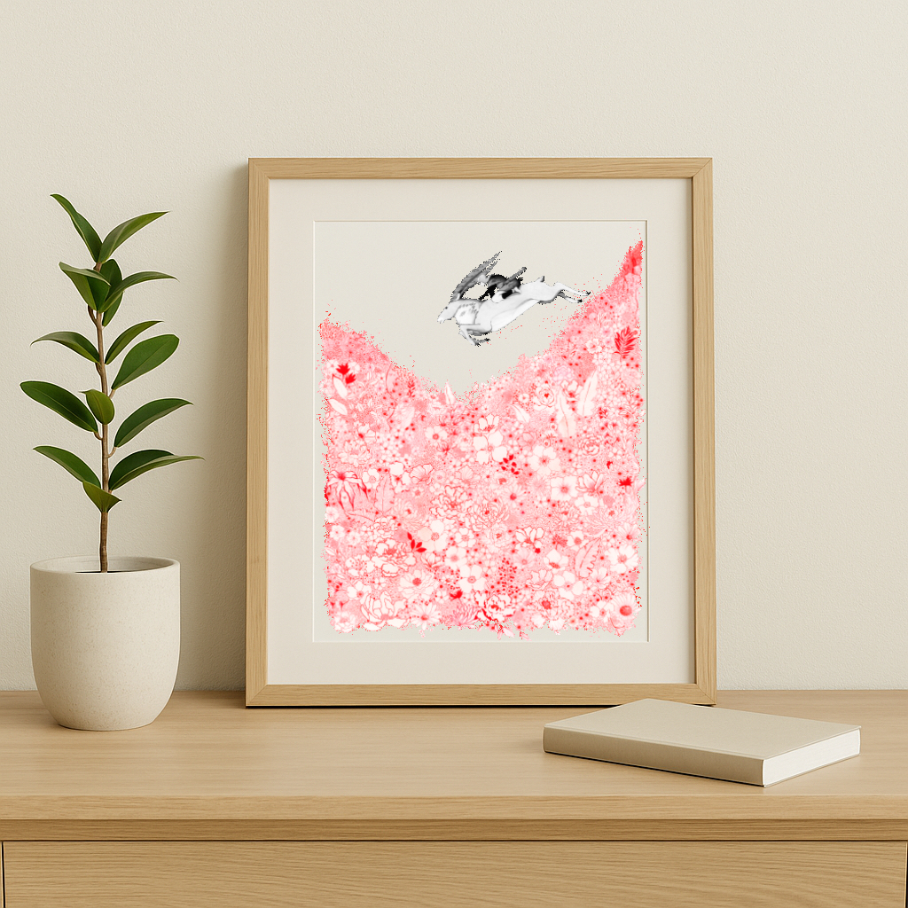 Mononoké aux fleurs rouges