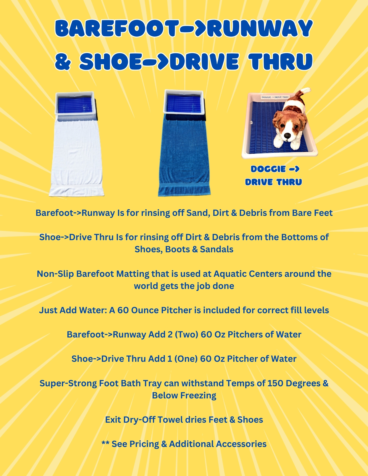 Barefoot->Runway & Shoe->Drive Thru