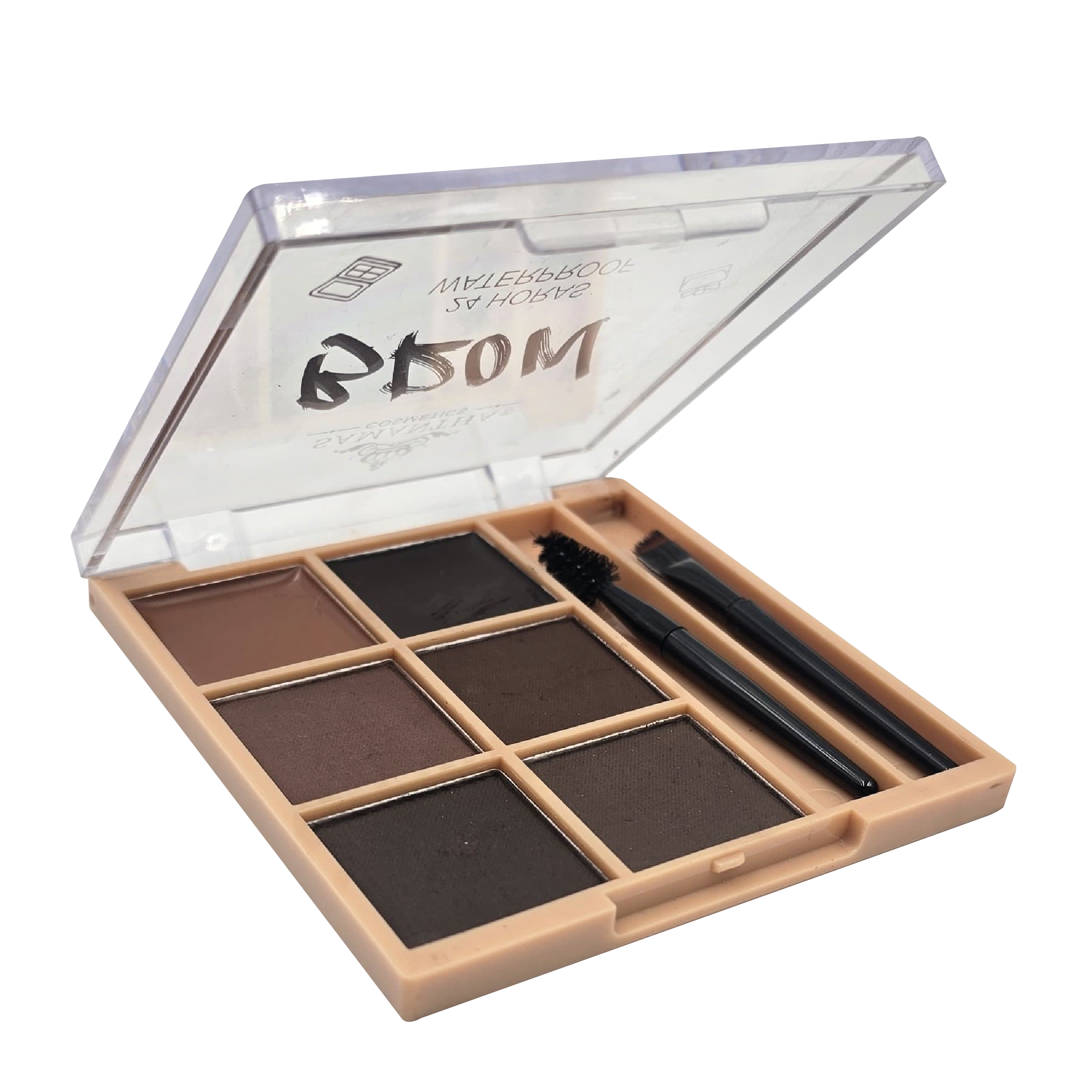 KIT x6 SOMBRAS MAS SOMBRA EN CREMA CON 2 APLICADORES