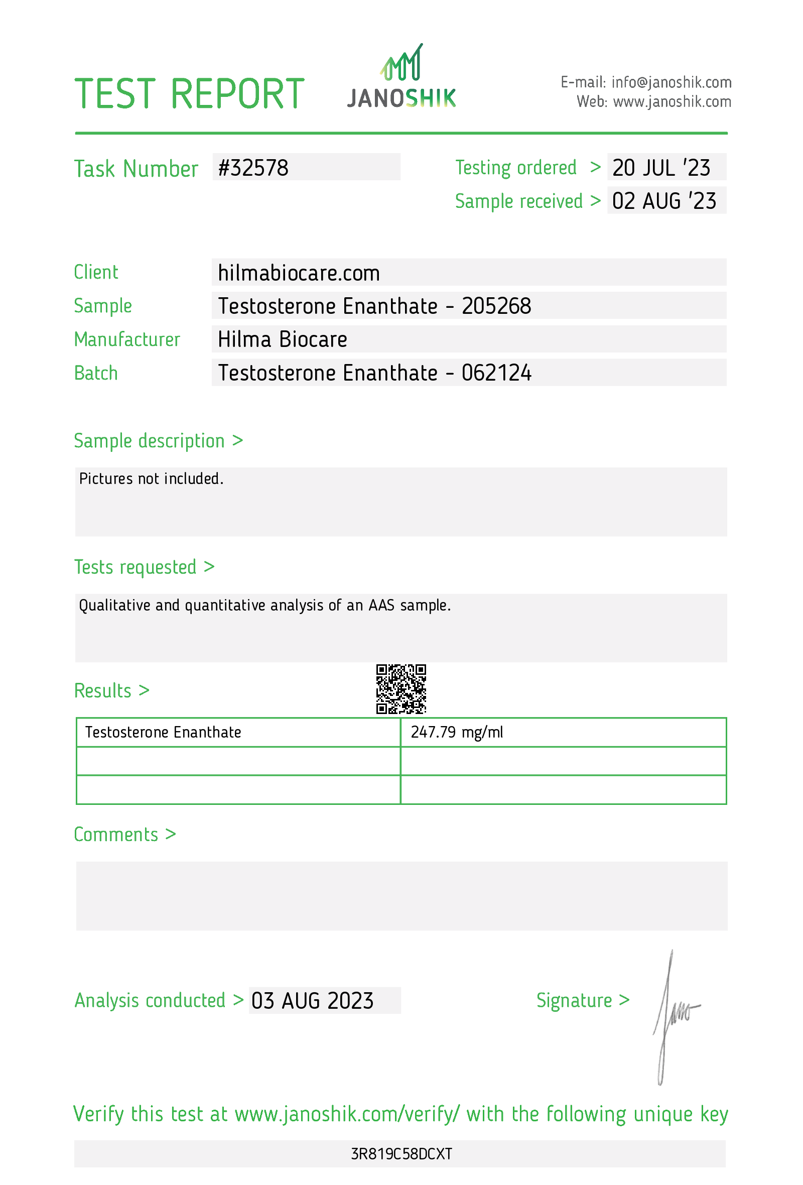 Testosterone Enanthate