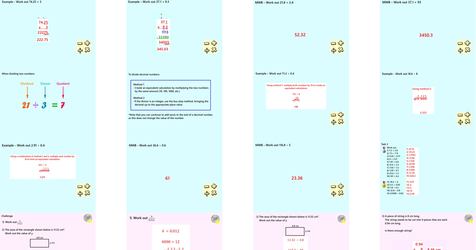 1.5 Four Operations with Decimal Numbers GCSE PowerPoint Lesson