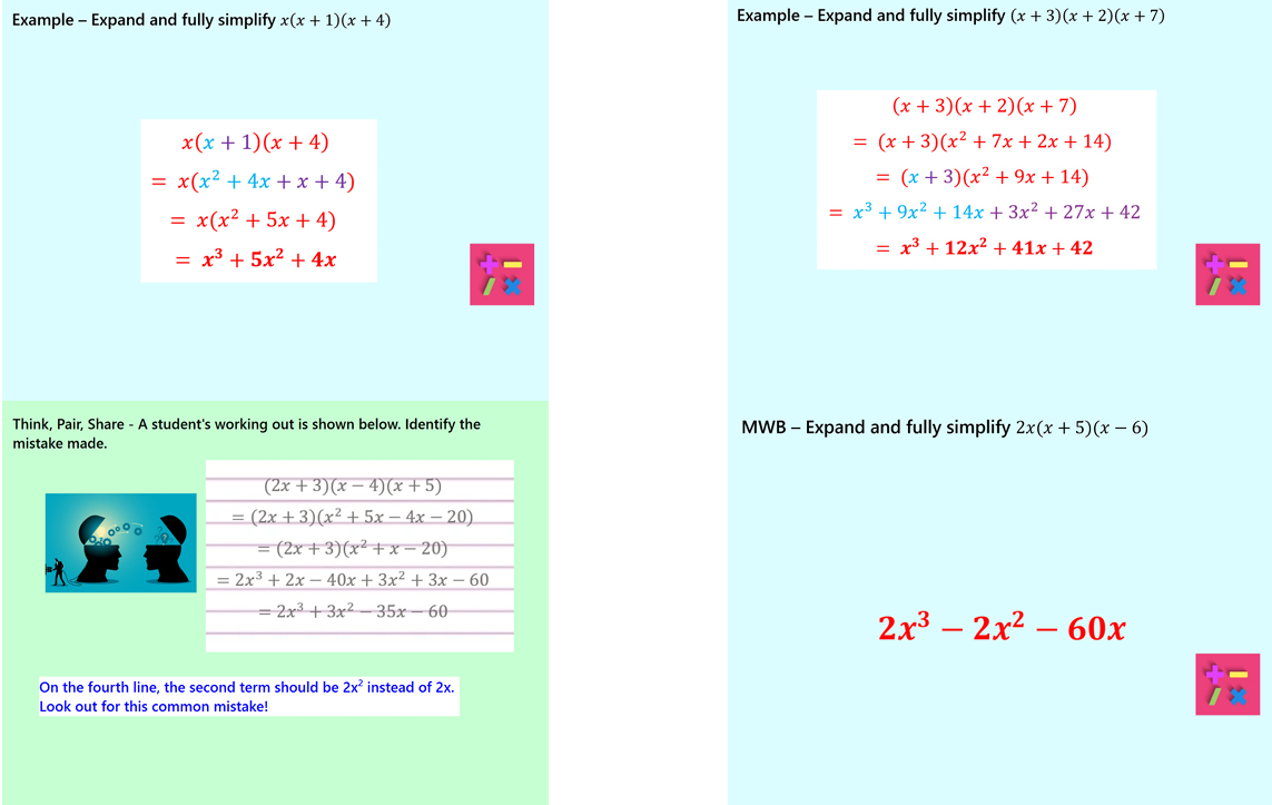 2.34 - Expanding Triple Brackets GCSE Higher PowerPoint Lesson