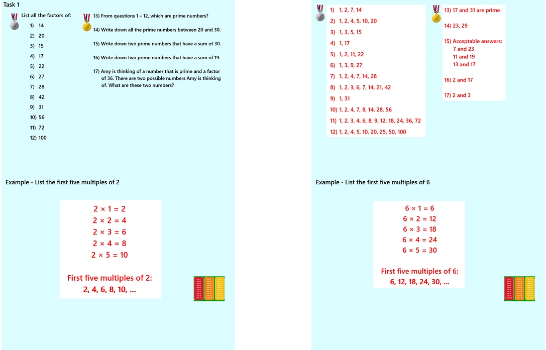 1.13 Factors, Multiples and Primes GCSE PowerPoint Lesson