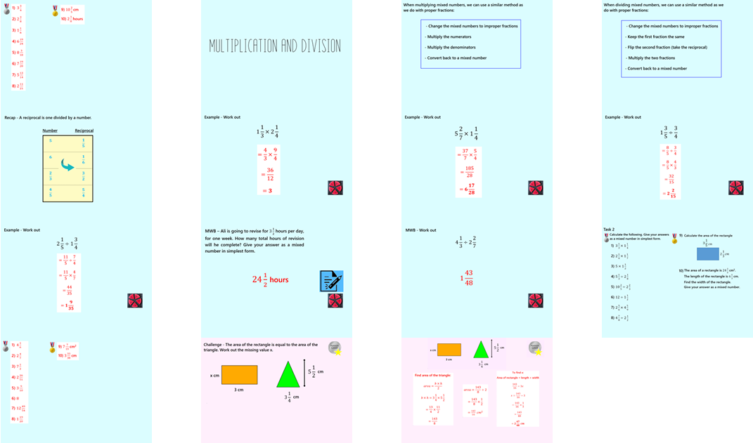 1.21 Fraction Mixed Number Operations GCSE PowerPoint Lesson
