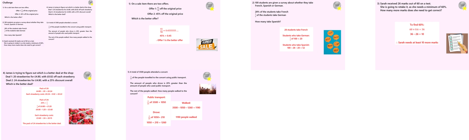 1.25 Fractions Decimals Percentages Conversions GCSE PowerPoint Lesson