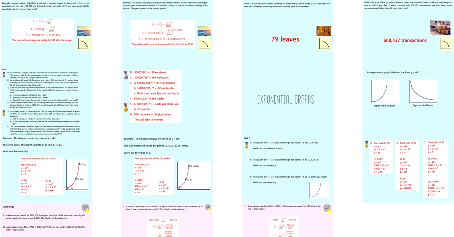 1.33 Exponential Growth and Decay GCSE PowerPoint Lesson