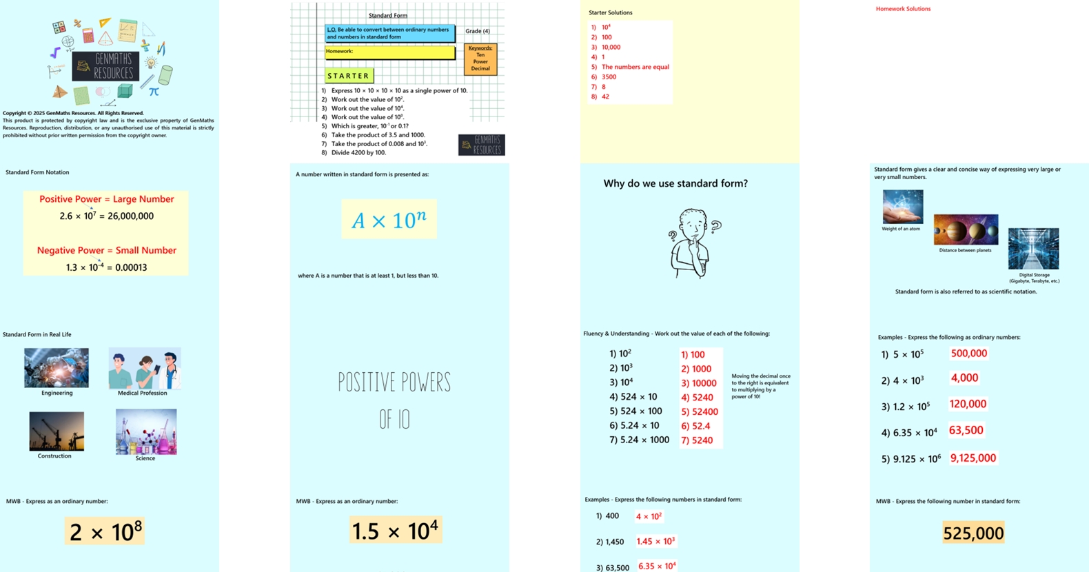 1.34 Standard Form GCSE PowerPoint Lesson