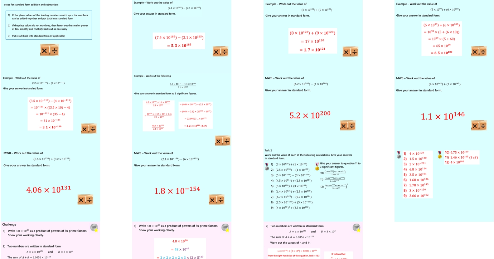 1.36 Non-Calculator Standard Form Operations IGCSE PowerPoint Lesson