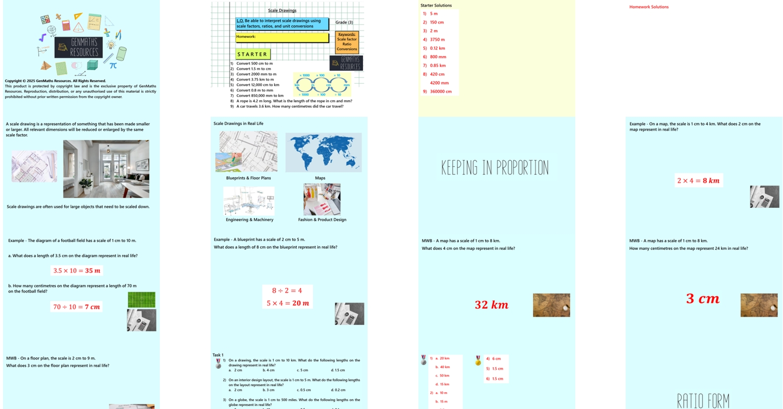 1.44 Scale Drawings GCSE PowerPoint Lesson