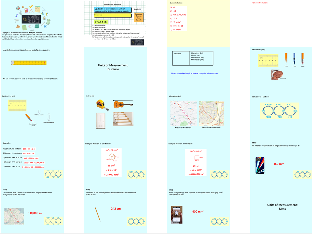 1.45 Metric Conversions GCSE PowerPoint Lesson