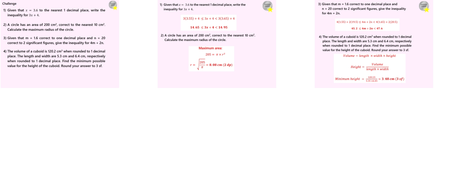 1.48 Bound Calculations Higher GCSE PowerPoint Lesson