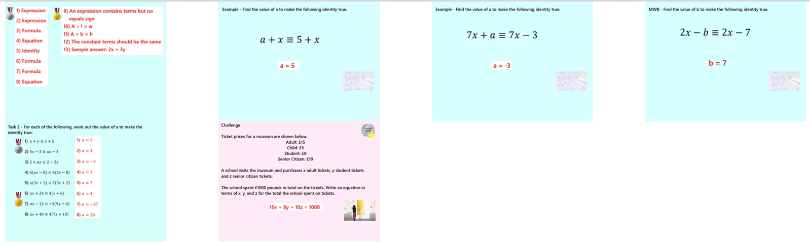 2.3 Algebraic Statements GCSE PowerPoint Lesson