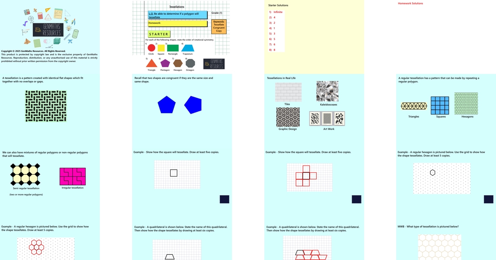 3.3 Tessellations GCSE PowerPoint Lesson