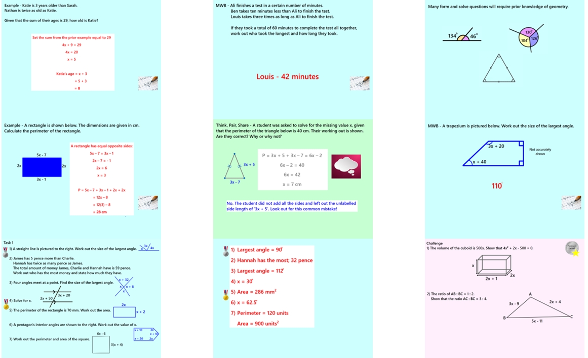 2.18 Forming and Solving Equations GCSE PowerPoint Lesson