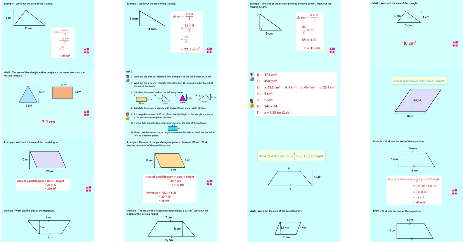 3.10 Perimeter and Area GCSE PowerPoint Lesson
