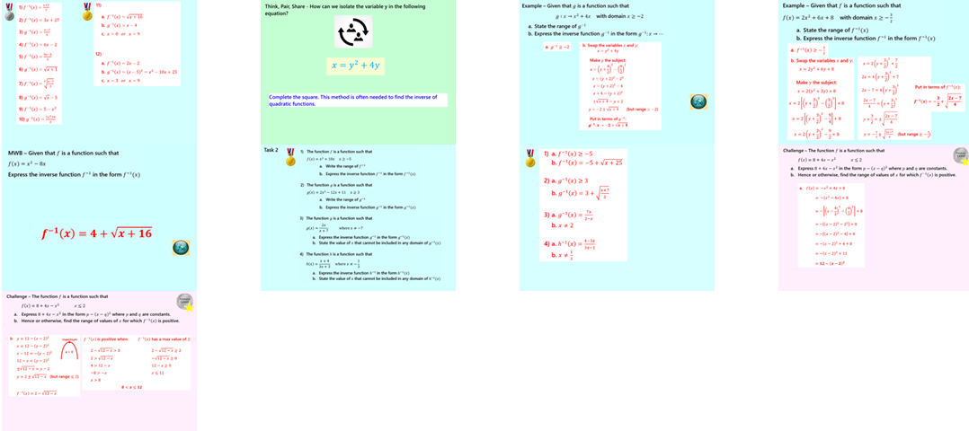 2.58 Inverse Functions Higher IGCSE PowerPoint Lesson
