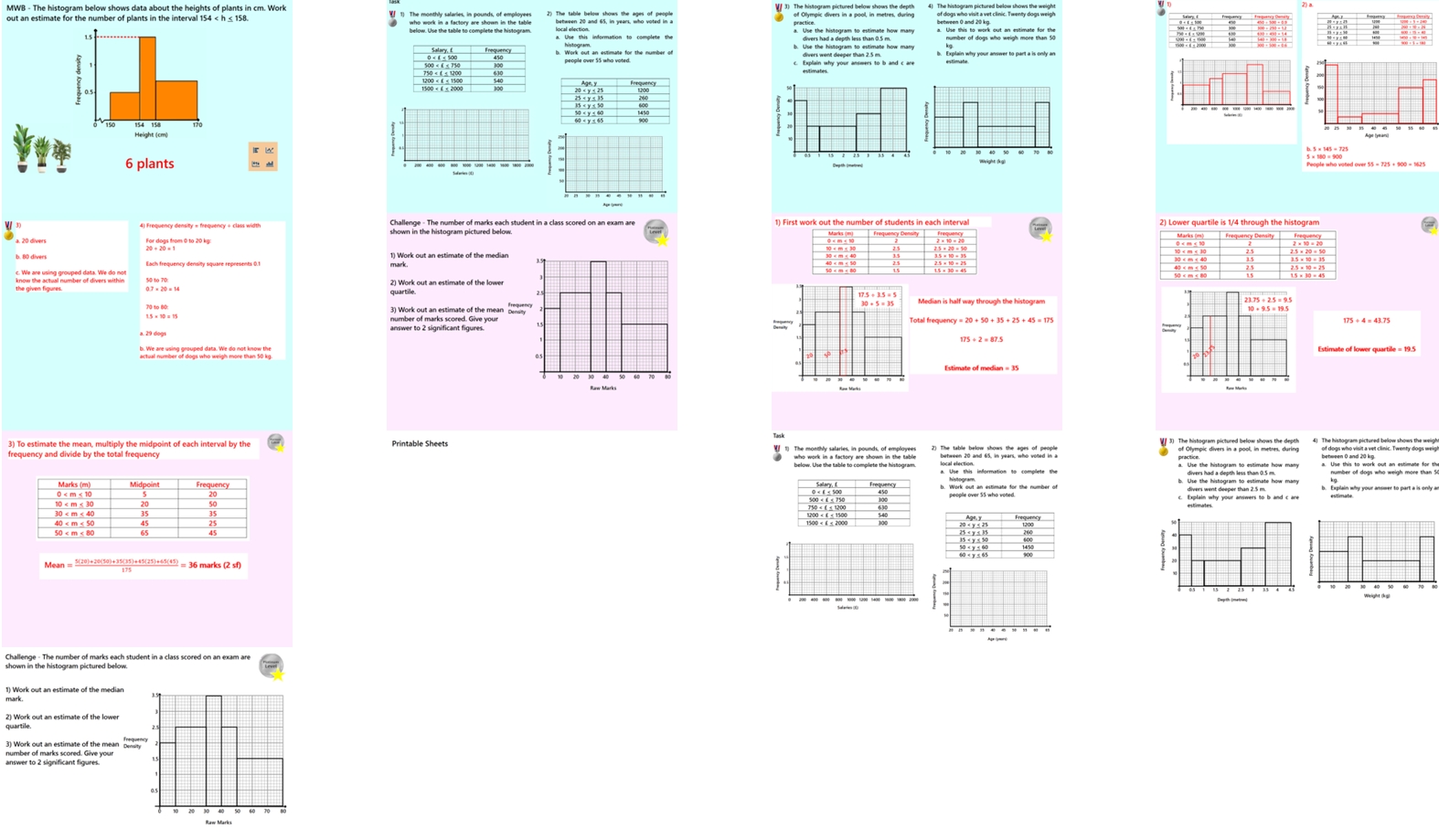 4.23 Histograms Higher GCSE PowerPoint Lesson