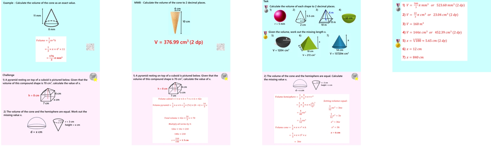 3.18 Volume of Complex Objects GCSE PowerPoint Lesson