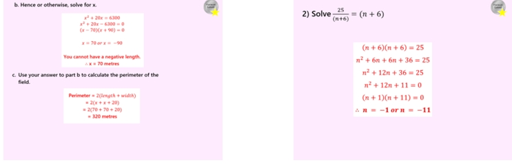 2.11 Solving Quadratics Factorisation PowerPoint Lesson
