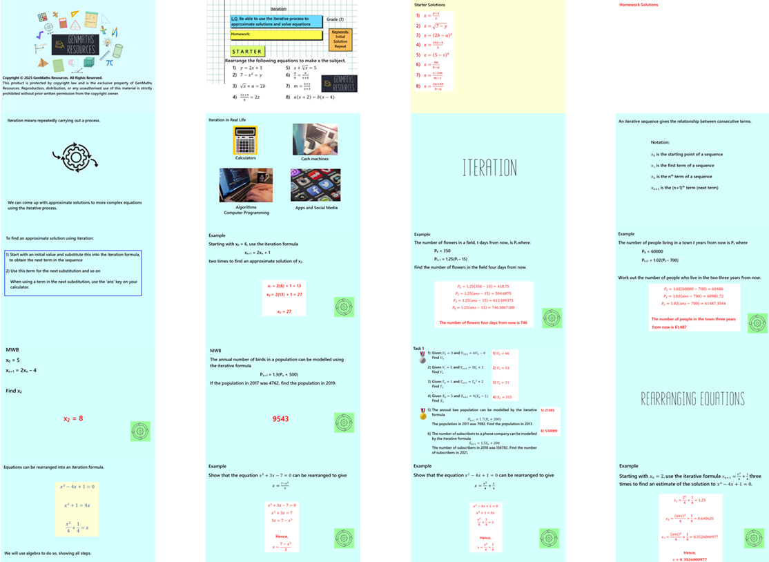 2.43 Iteration Higher GCSE PowerPoint Lesson