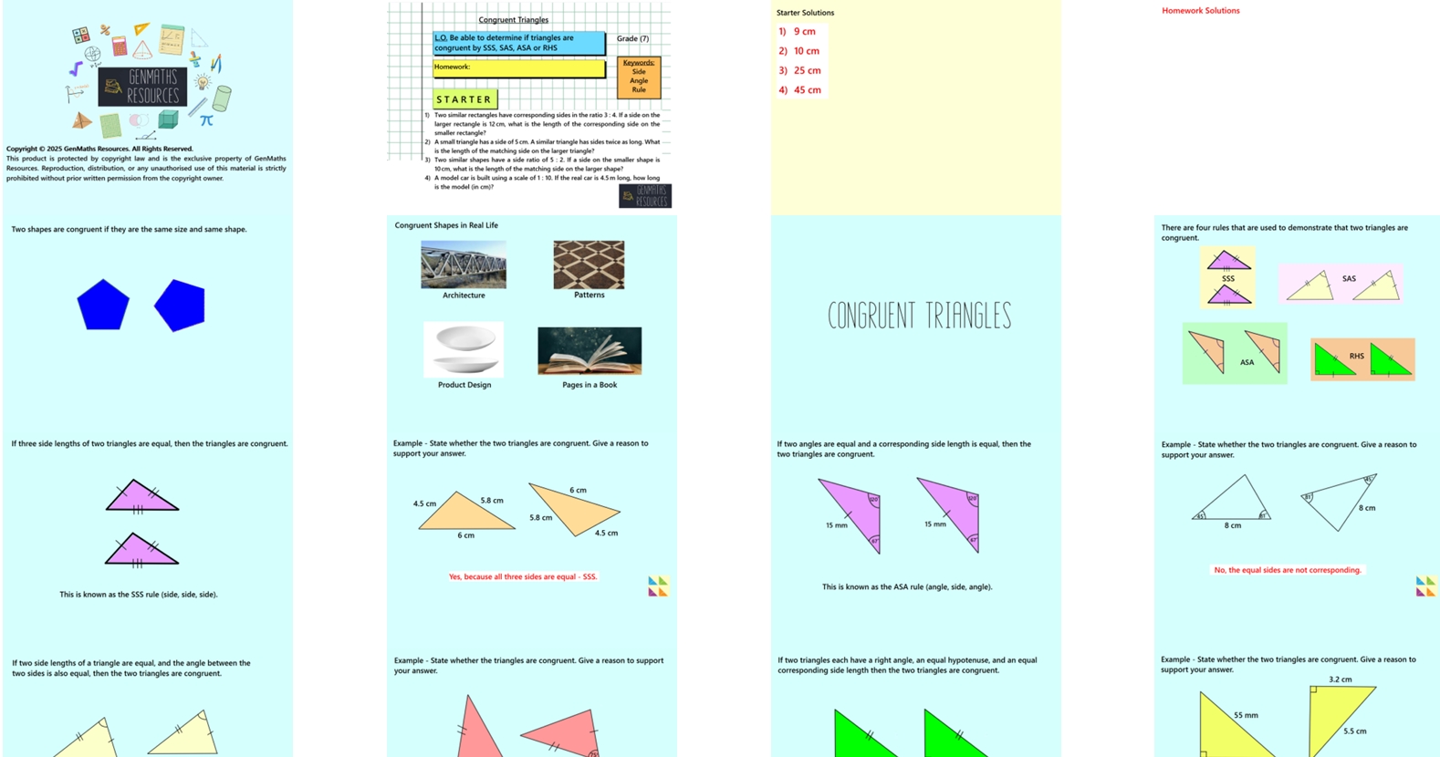 3.40 Congruent Triangle Proofs GCSE Higher PowerPoint Lesson