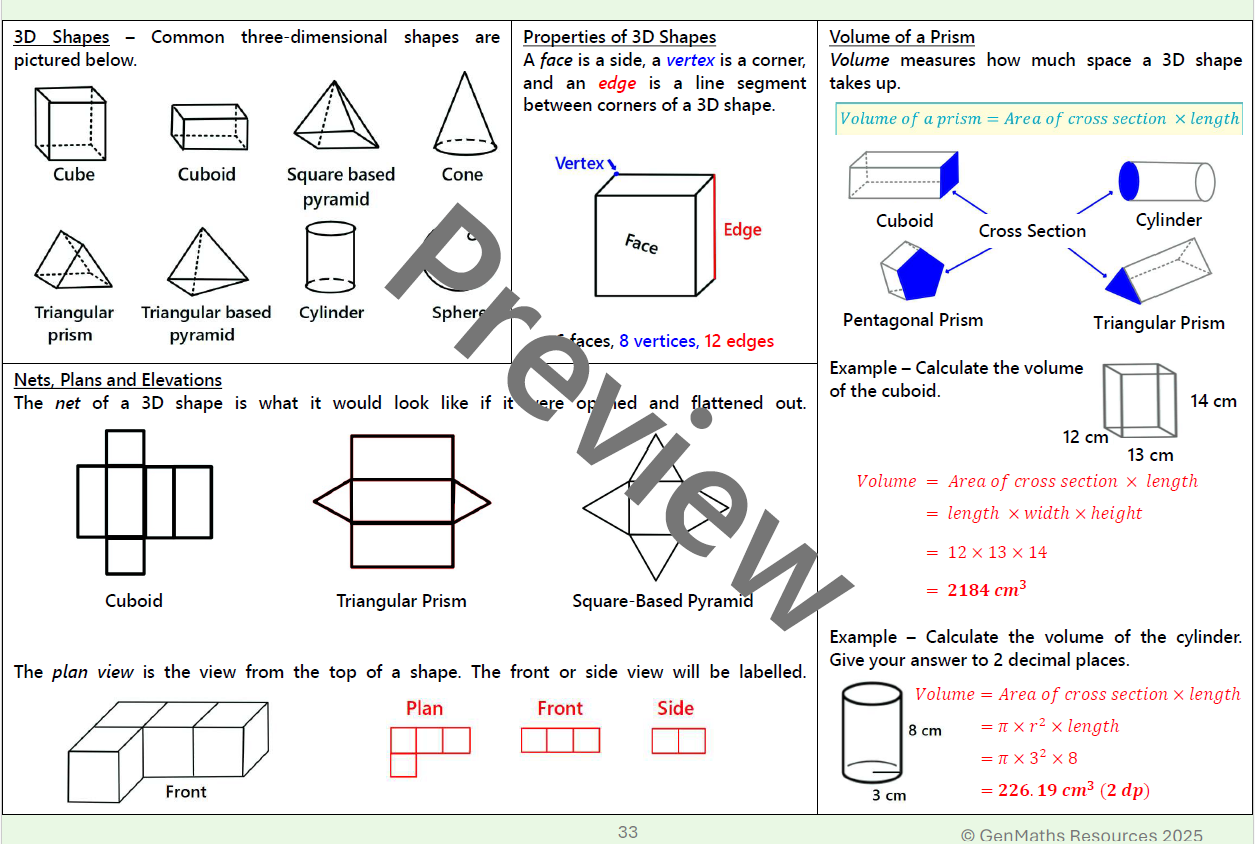GCSE Maths Foundation Knowledge Organiser