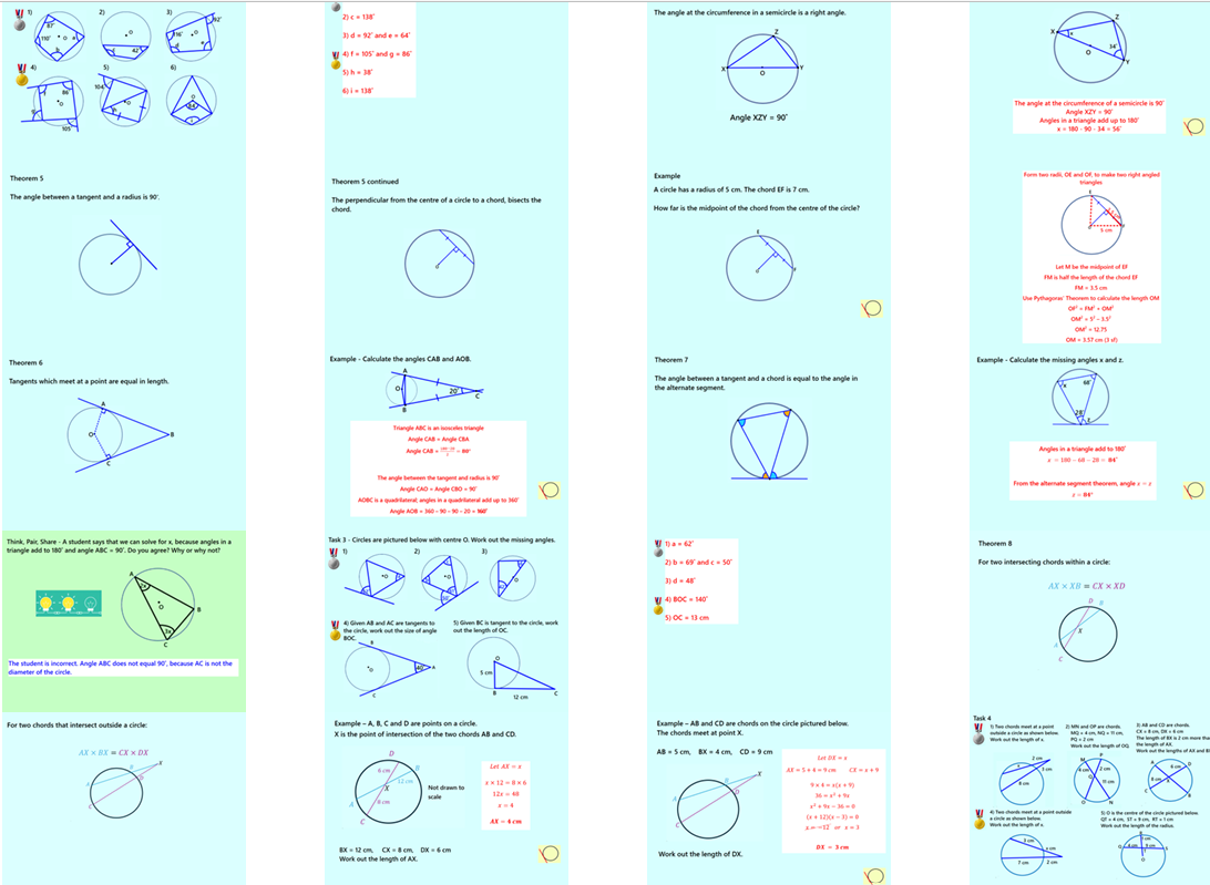 3.37 Circle Theorems with Intersecting Chords IGCSE Higher PowerPoint Lesson