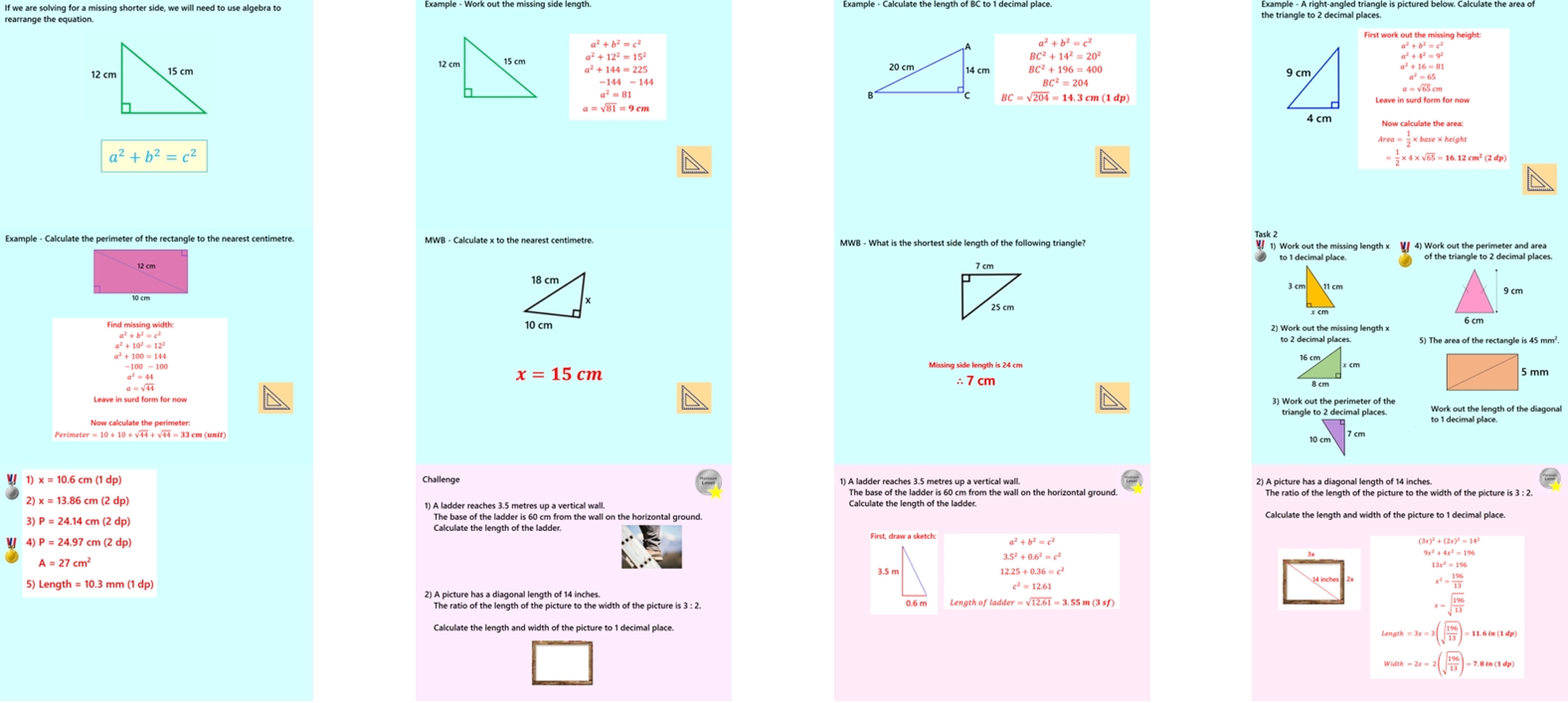 3.27 Pythagoras’ Theorem GCSE PowerPoint Lesson