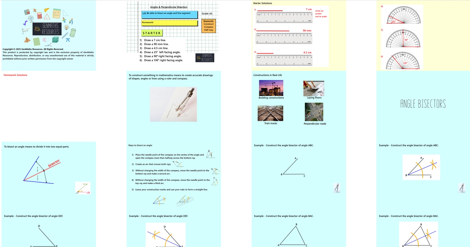 3.13 Angles and Perpendicular Bisectors GCSE PowerPoint Lesson