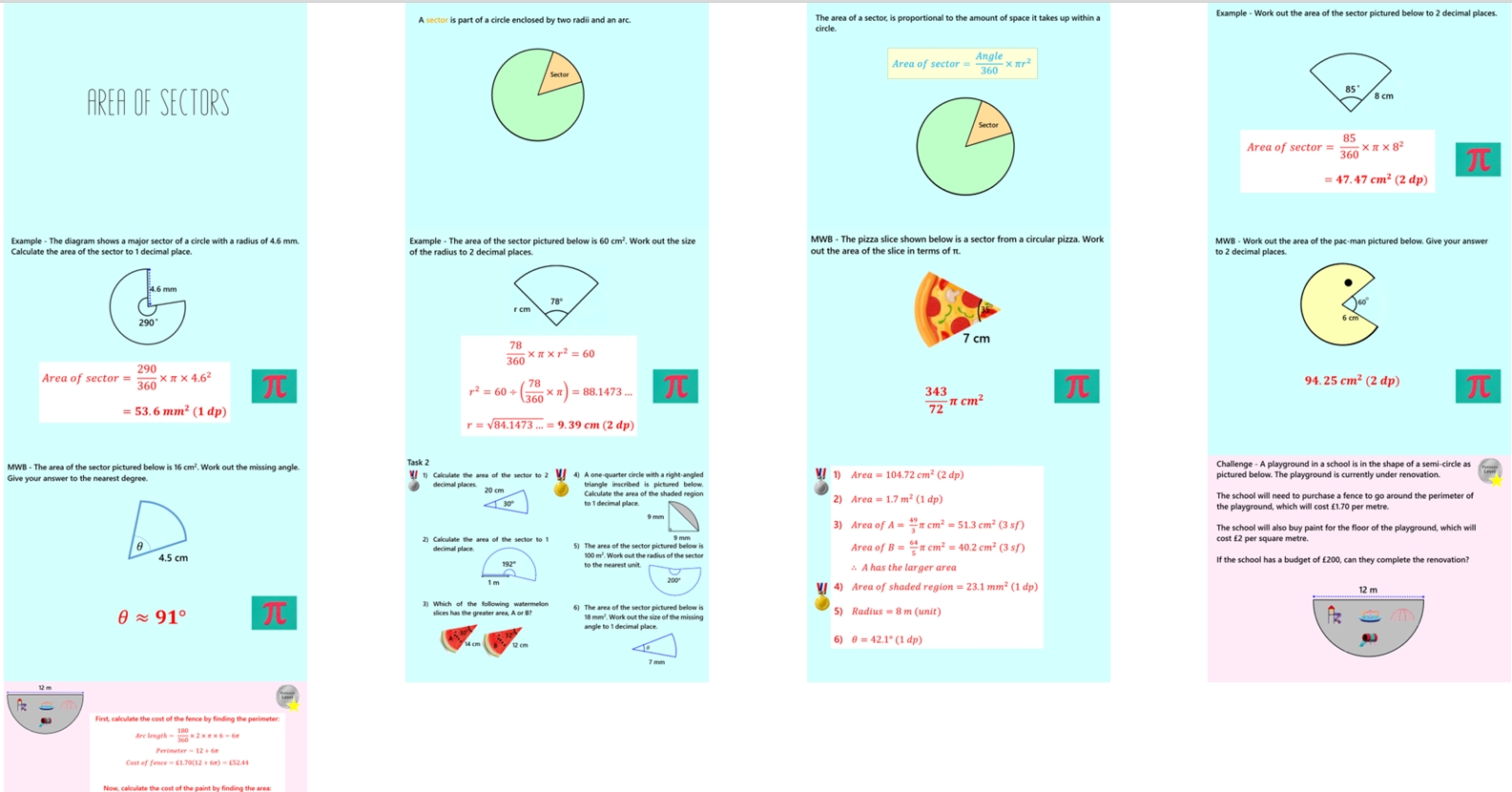 3.35 – Circles Arc and Sectors Higher GCSE PowerPoint Lesson