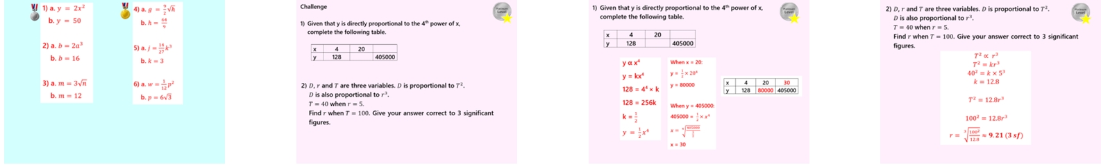 2.32 Direct Proportion Equations Higher GCSE PowerPoint Lesson