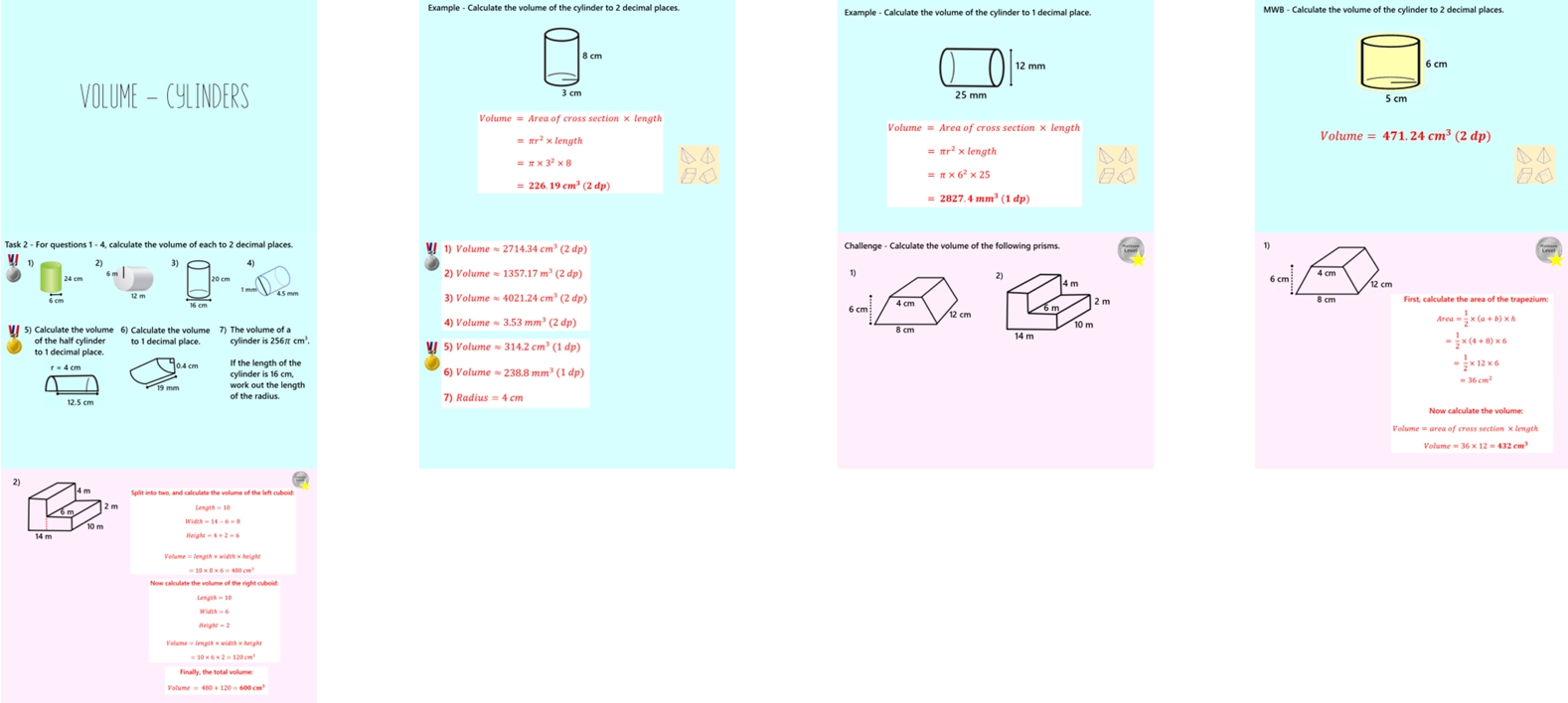 3.17 Volume of Prisms GCSE PowerPoint Lesson