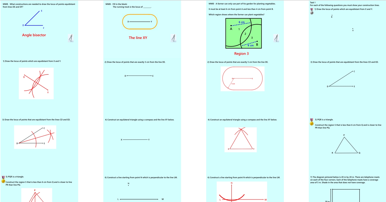 3.14 Loci and Constructions GCSE PowerPoint Lesson