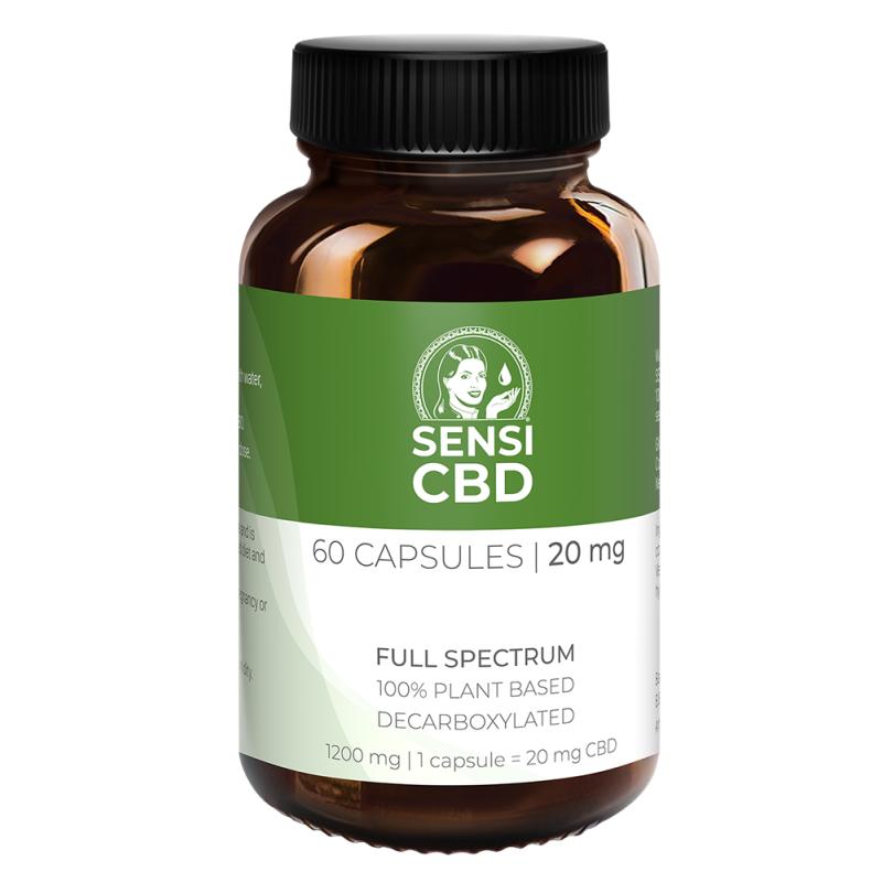 Aceite de CBD - 20 mg - 60 cápsulas