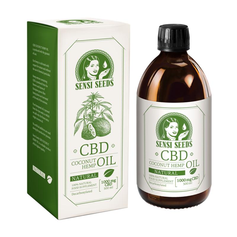 Aceite de CBD de Cáñamo y Coco. Natural 500ml