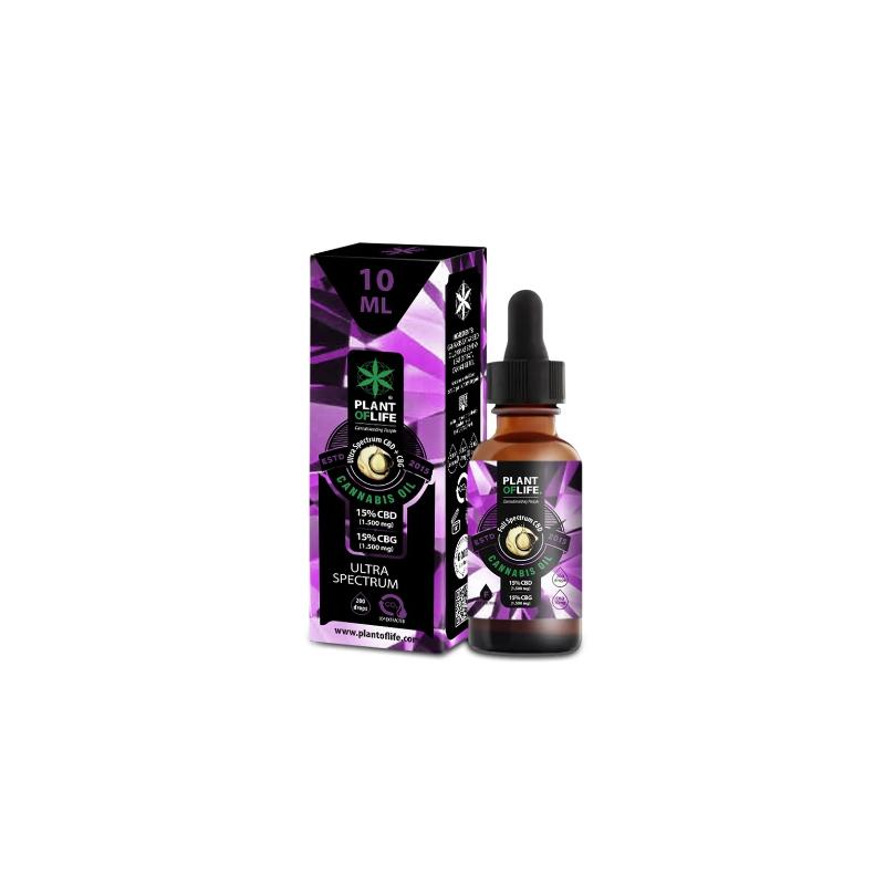 ACEITE DE CBD 15% y CBG 15% 10ML ULTRA ESPECTRO