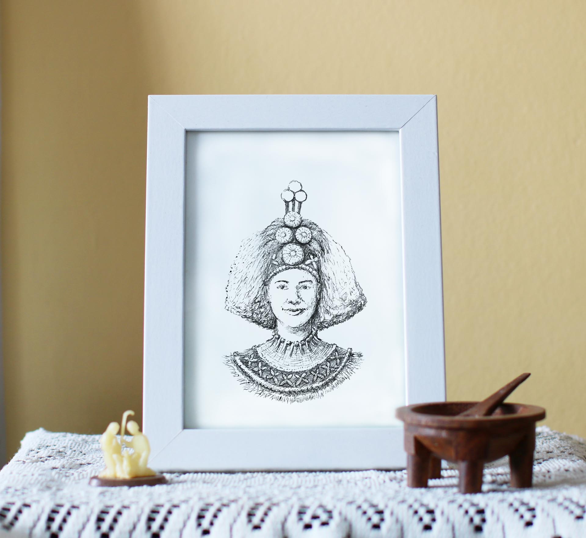 Taupou Samoa Tama’ita’i Art Print