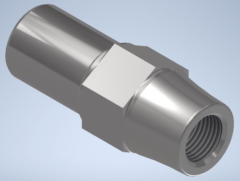 Tube Adapter, 5/8-18 Thread, Left or Right hand Thread 