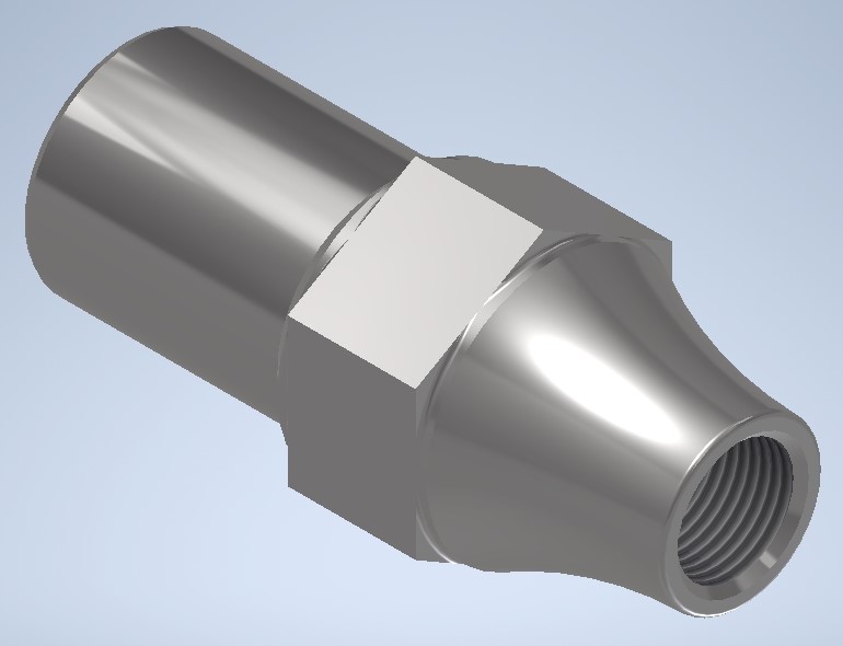 Tube Adapter, 3/4-16 Thread, Left or Right hand Thread 