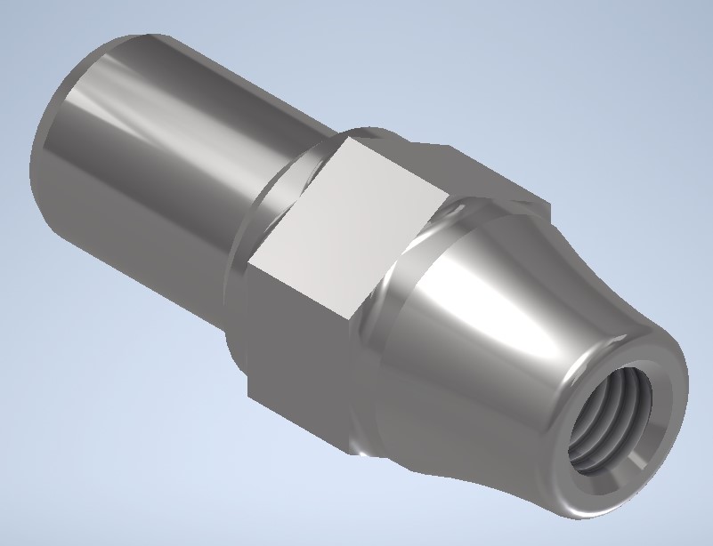 Tube Adapter, 1/4-28 Thread, Left or Right hand Thread 