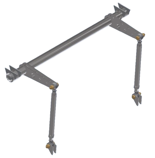 Anti Roll Bar, 6" Lever Arms